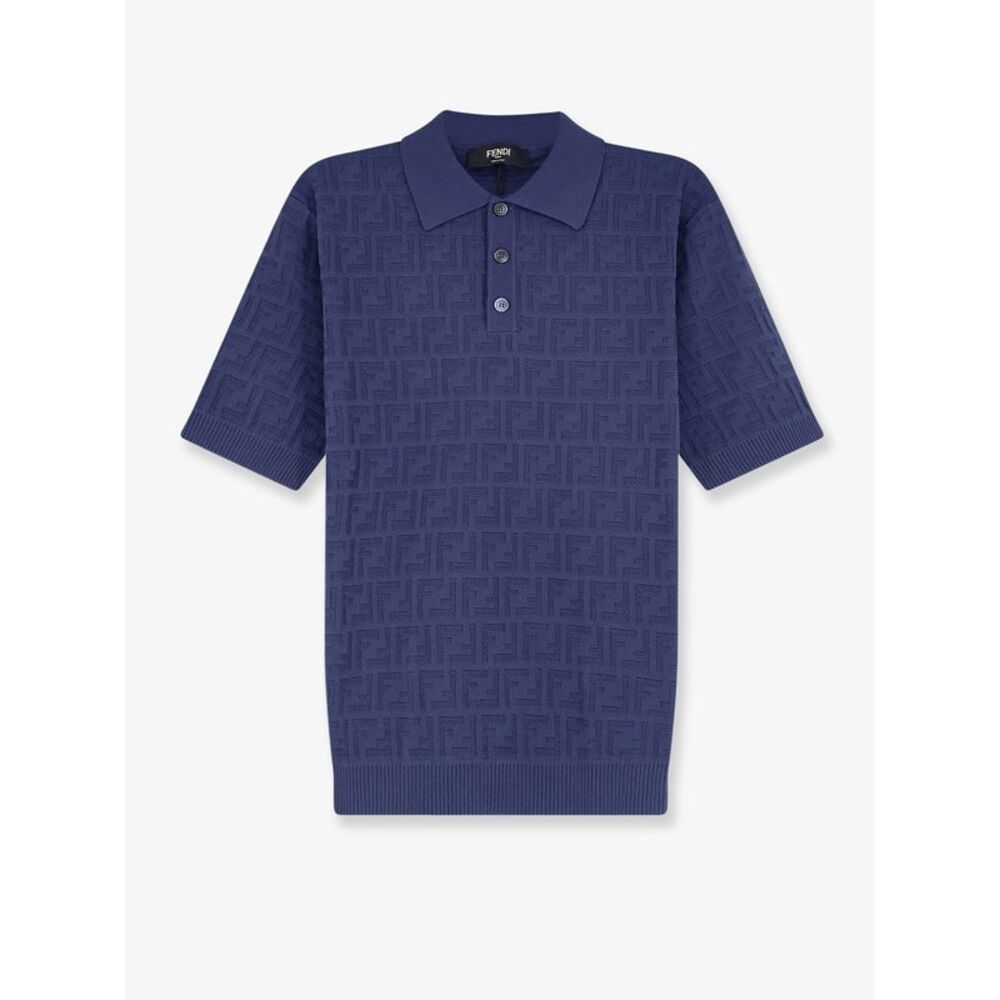 Fendi Men Ff Cotton Polo Shirt